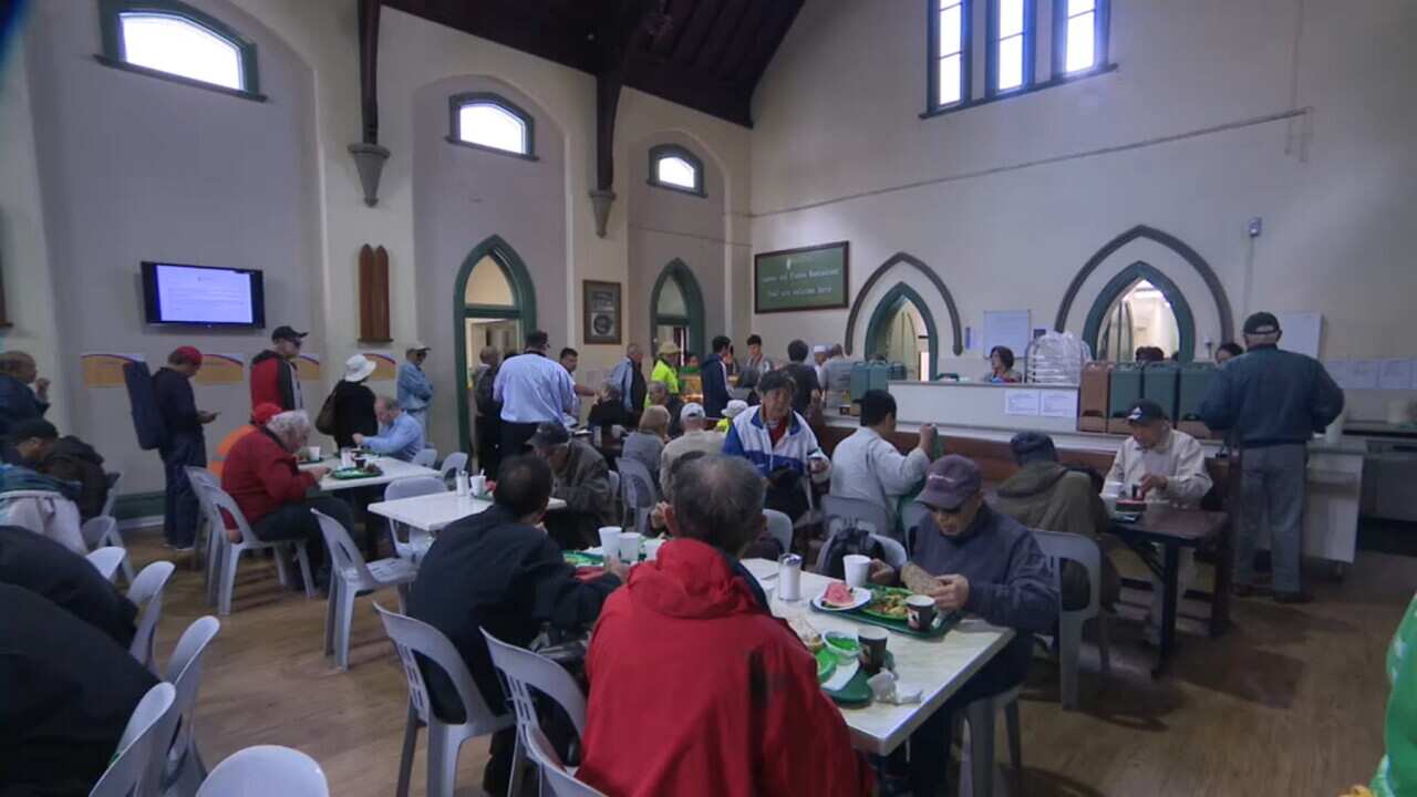 A meal at the Exodus Foundation in Sydney