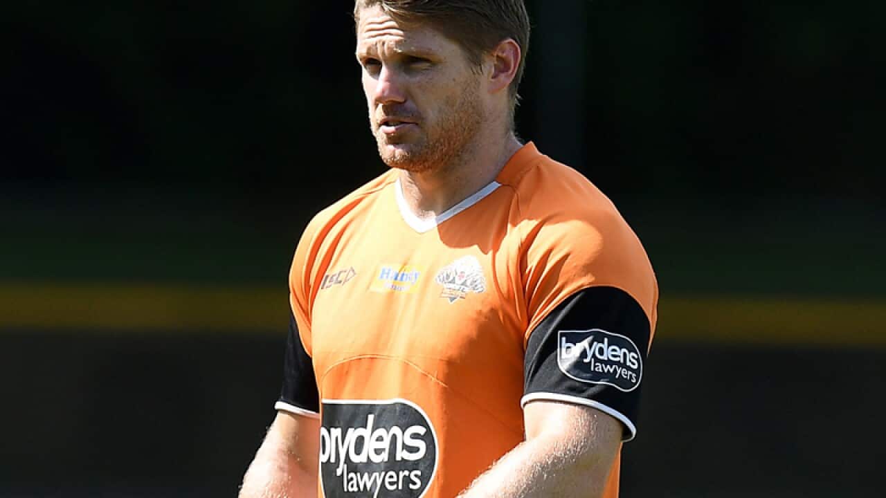 West Tigers player Chris Lawrence