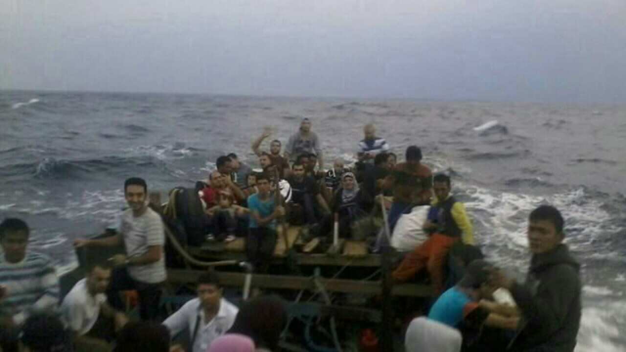 Asylum seekers on a vessel that sank off the coast of Indonesia