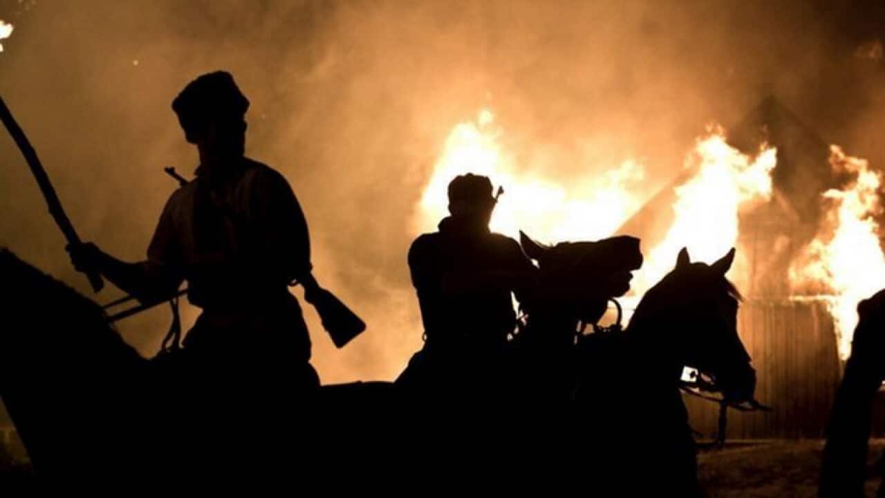 A scene from film 'Wołyn'