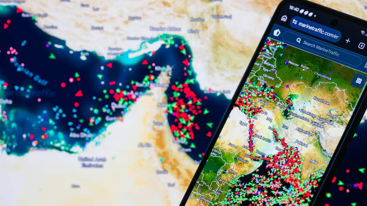 Iran Conflict - Strait Of Hormuz - Marine Traffic - Photo Illustration