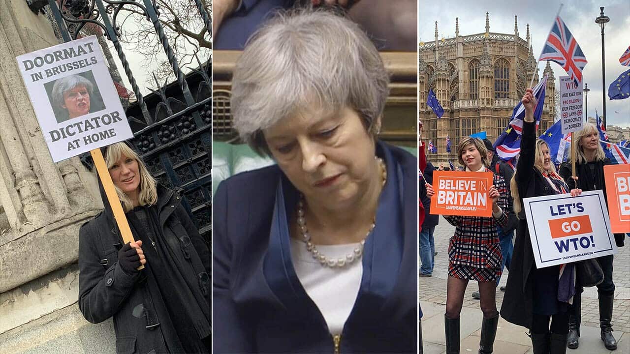 British MPs have voted down Prime Minister Theresa May's Brexit divorce deal by a crushing margin.