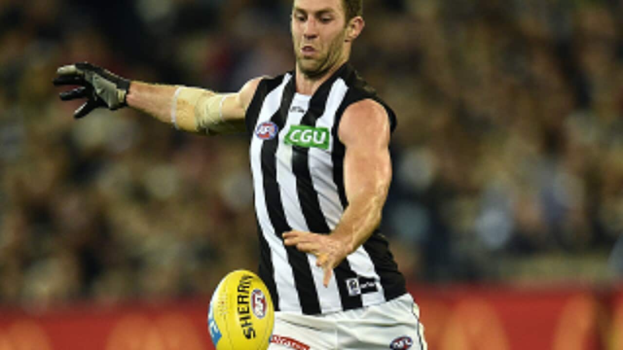 Travis Cloke of the Magpies