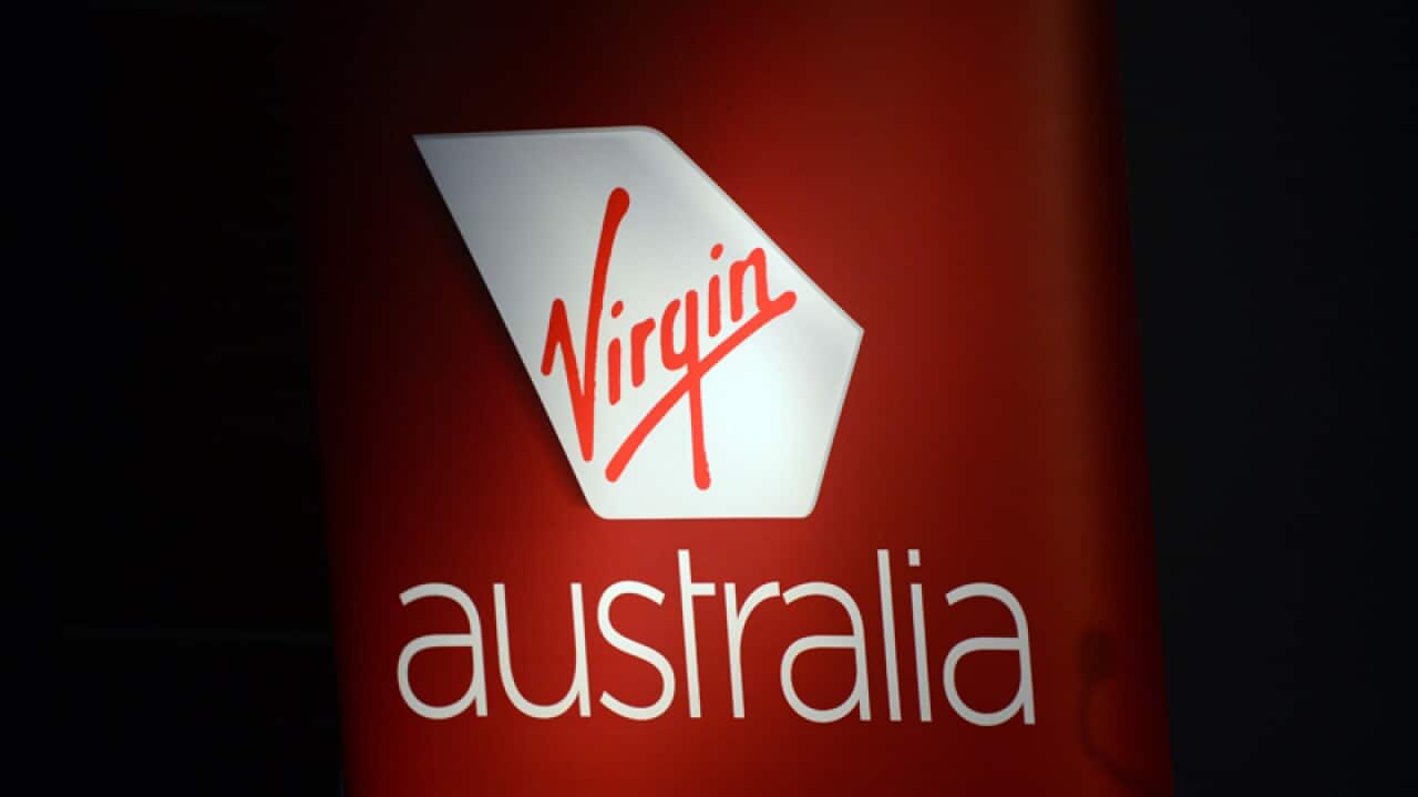 Virgin Australia logo in Brisbane
