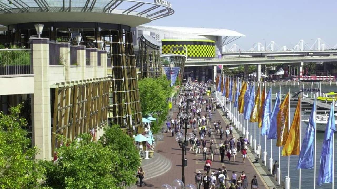 Views of Darling Harbour Cockle Bay
