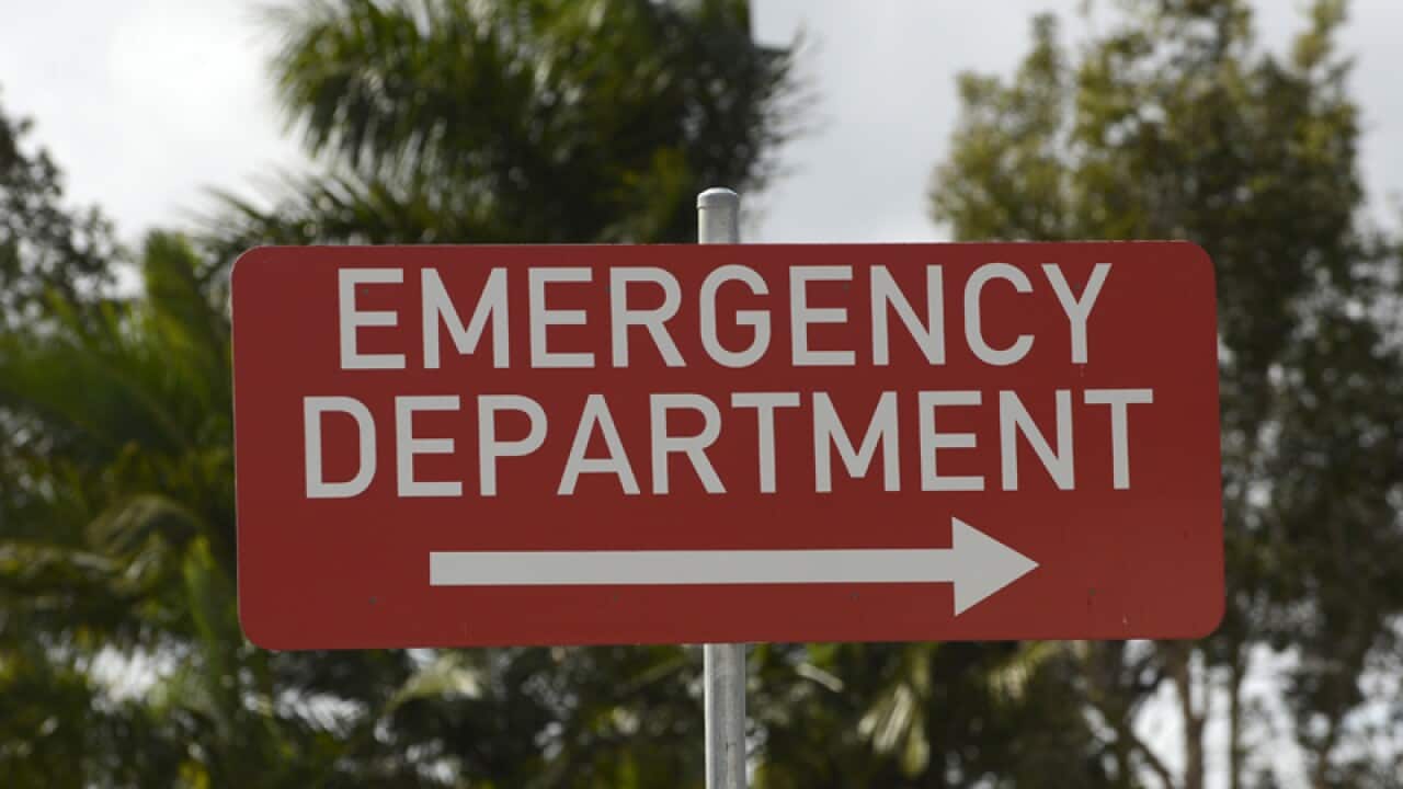 An Emergency Department sign at Rockhampton hospital in Rockhampton