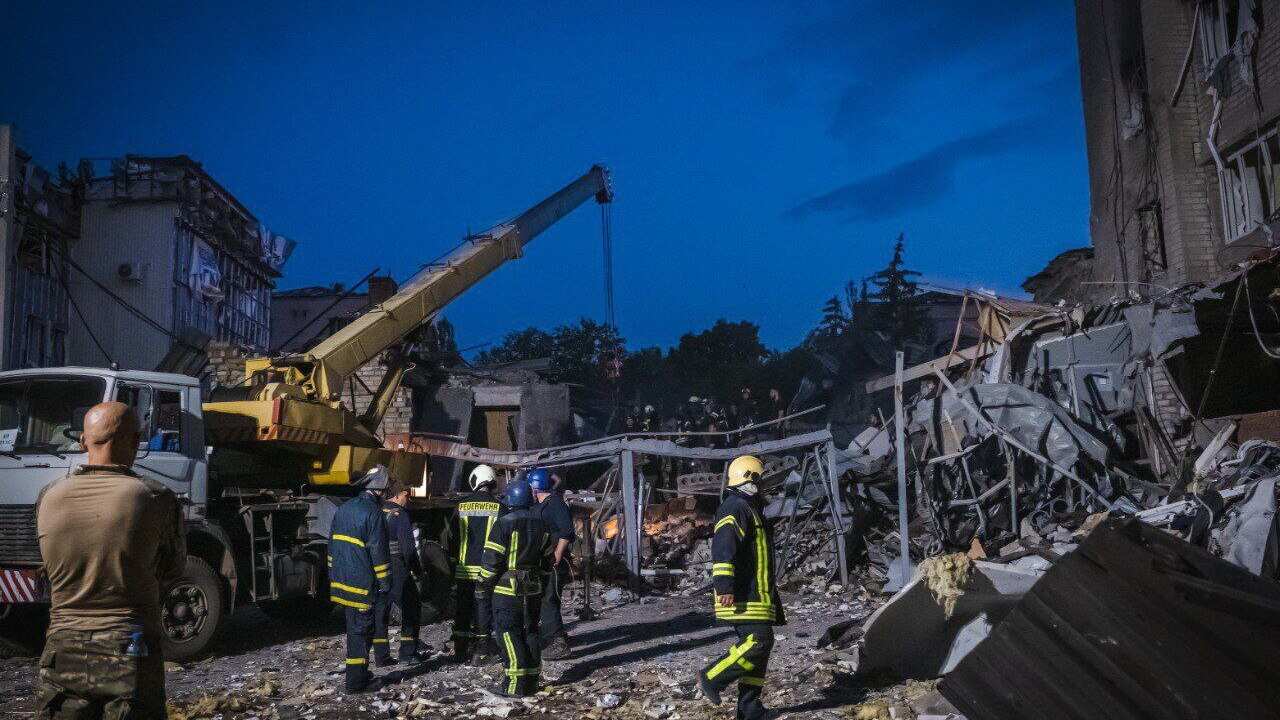 Russian Missile Strike Destroys Restaurant In Kramatorsk Killing Nine
