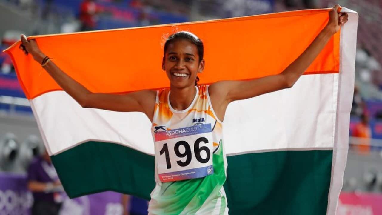 India's Chitra unnikrishnan Palakeezh celebrates