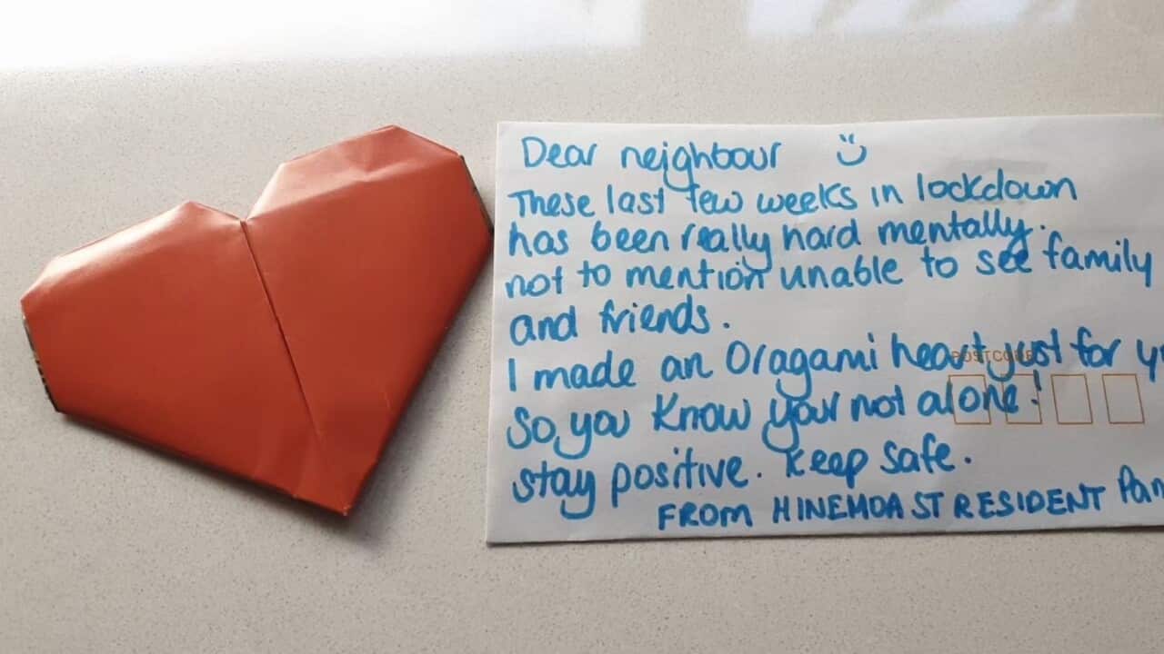 Card sent by neighbour