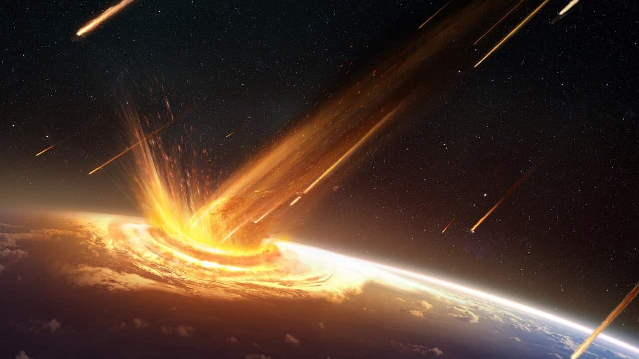 Asteroid Impact Illustration