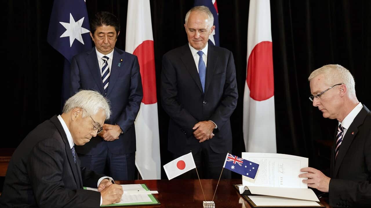 Shinzo Abe and Malcolm Turnbull