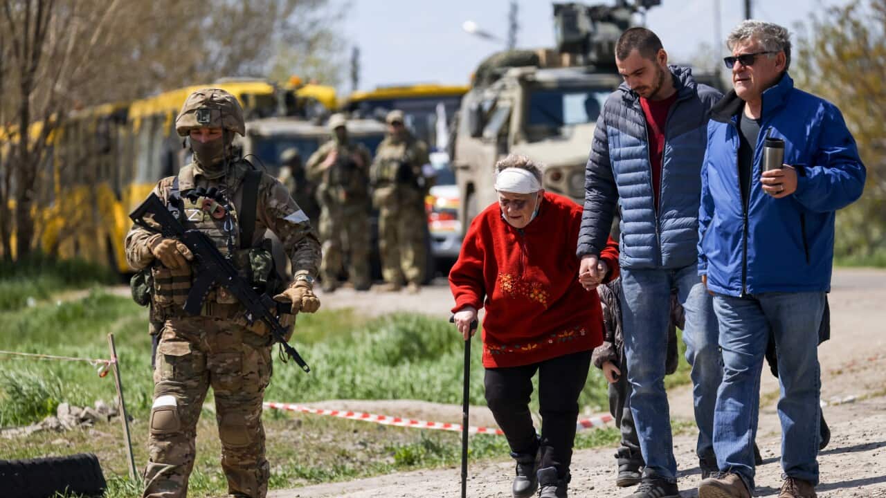 Citizens are evacuated from Mariupol in Ukraine.