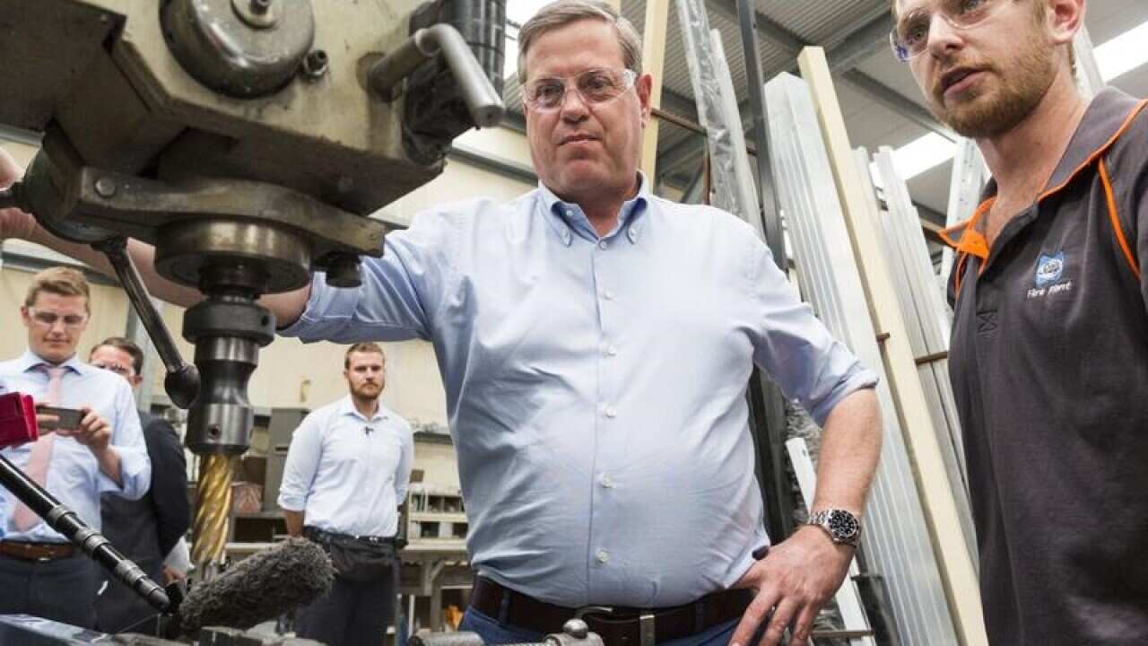 Tim Nicholls during a tour of ESP Fencing And Security