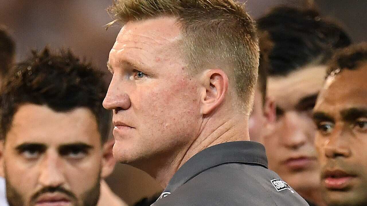 Magpies coach Nathan Buckley