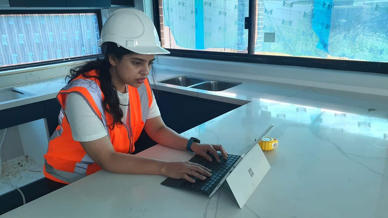 Abida Hassan at her working site