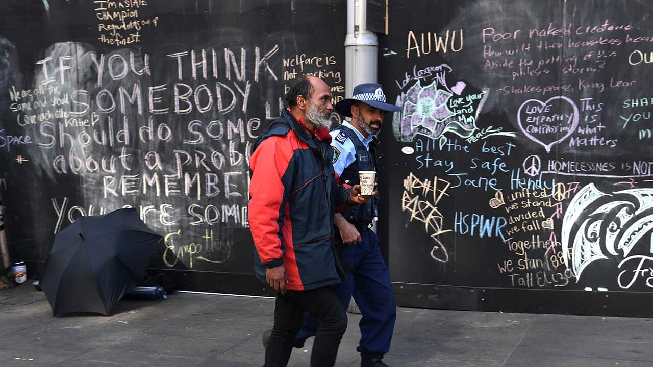Lanz Priestley known as the Mayor of Tent City
