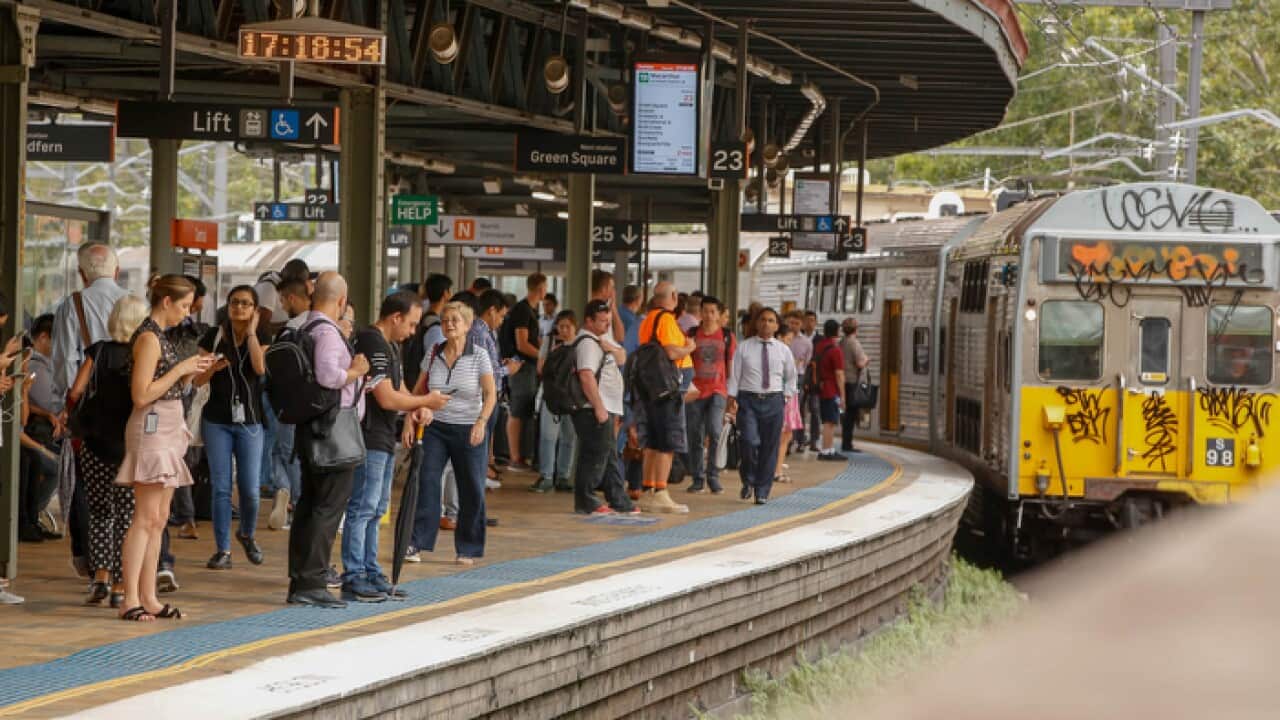 A platform at Sydney's Central Station