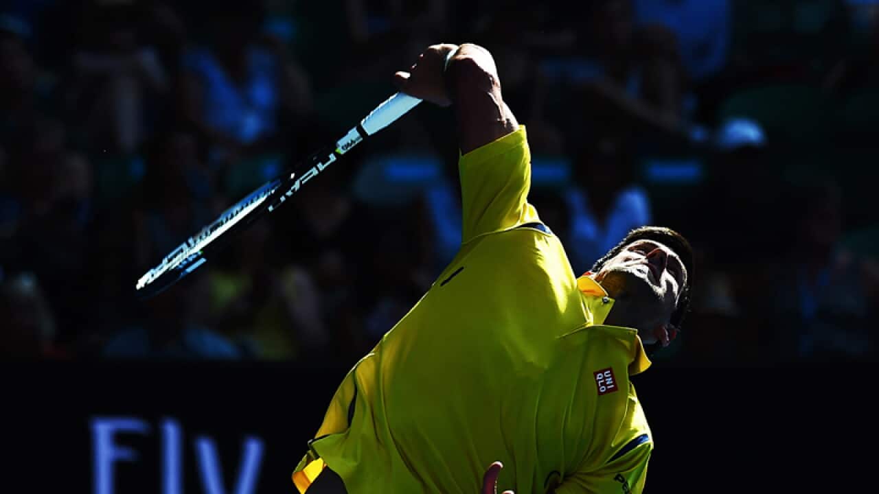 Novak Djokovic of Serbia