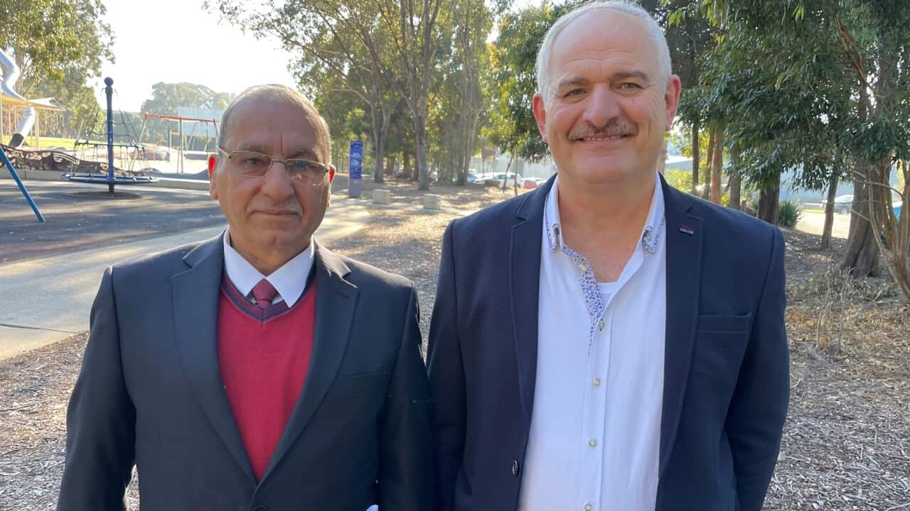 Layth Meghaizel (L) and Dhafer Shano