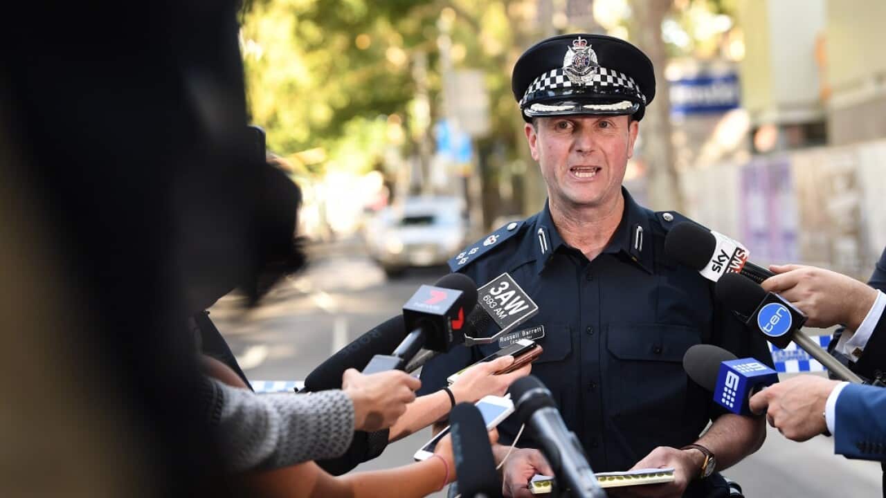 "It isn't acceptable": Victoria Police Commander Russell Barrett.