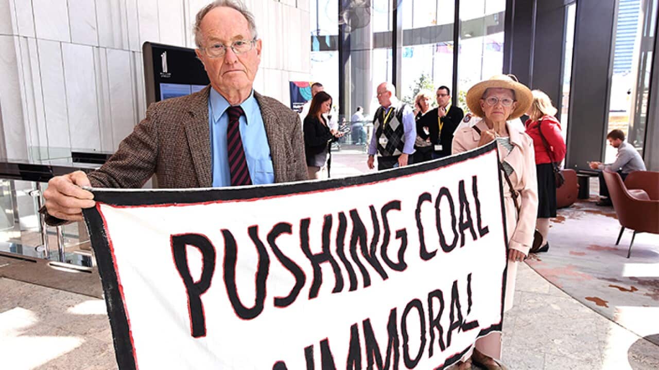 Anti-coal protest in QLD