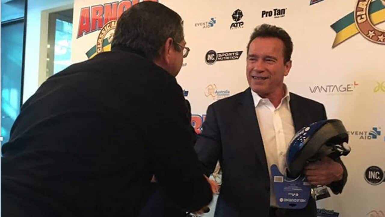 Arnold Schwarzenegger in Melbourne