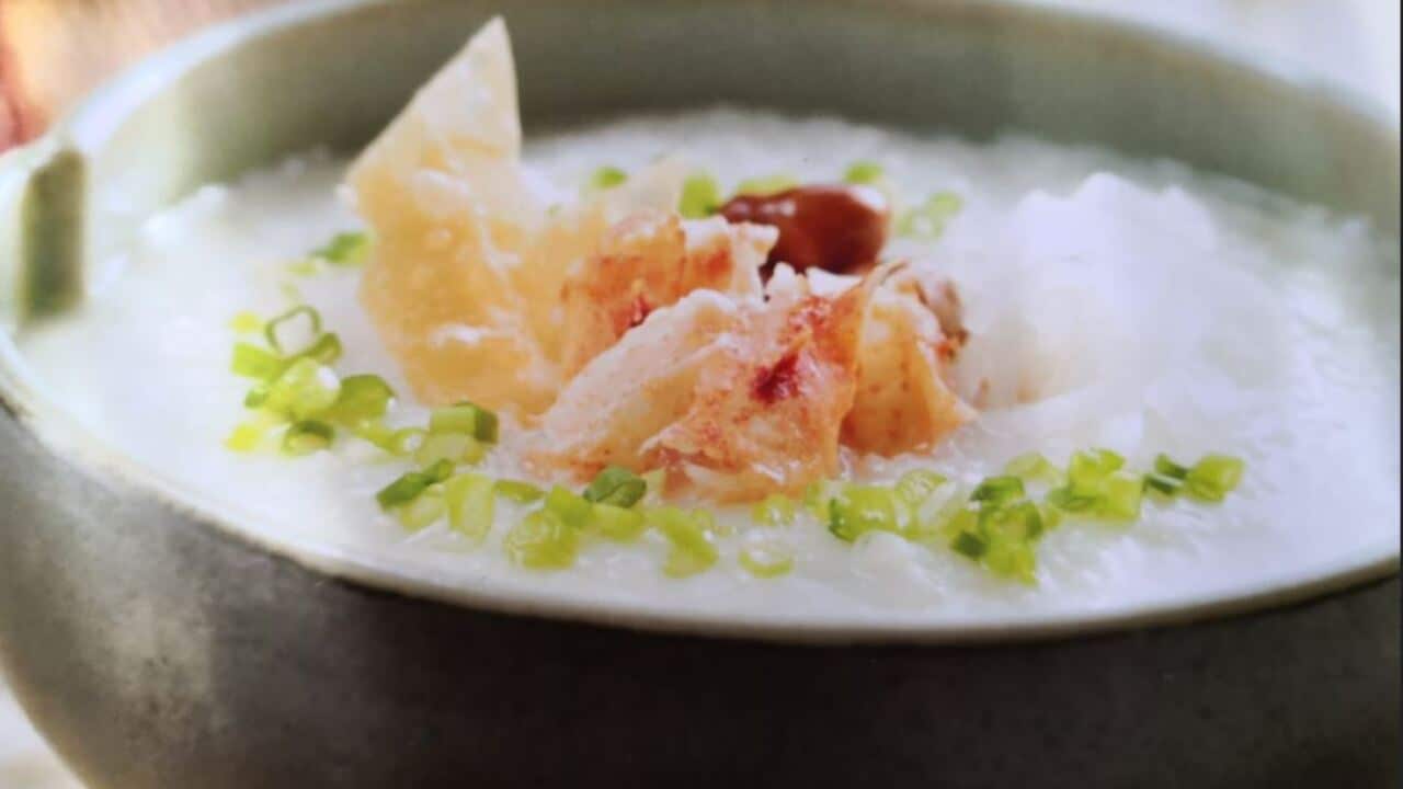 非常鮮味矜貴的龍蝦粥。