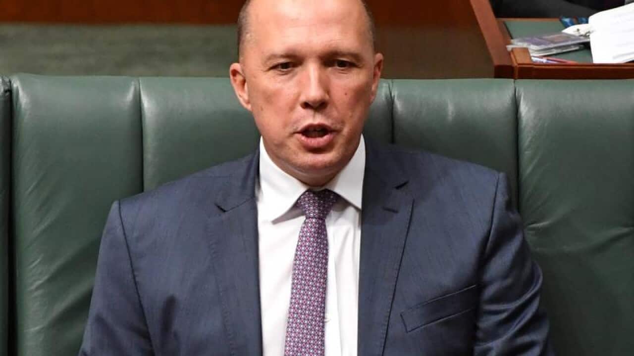 Peter Dutton during Question Time in the House of Representatives.