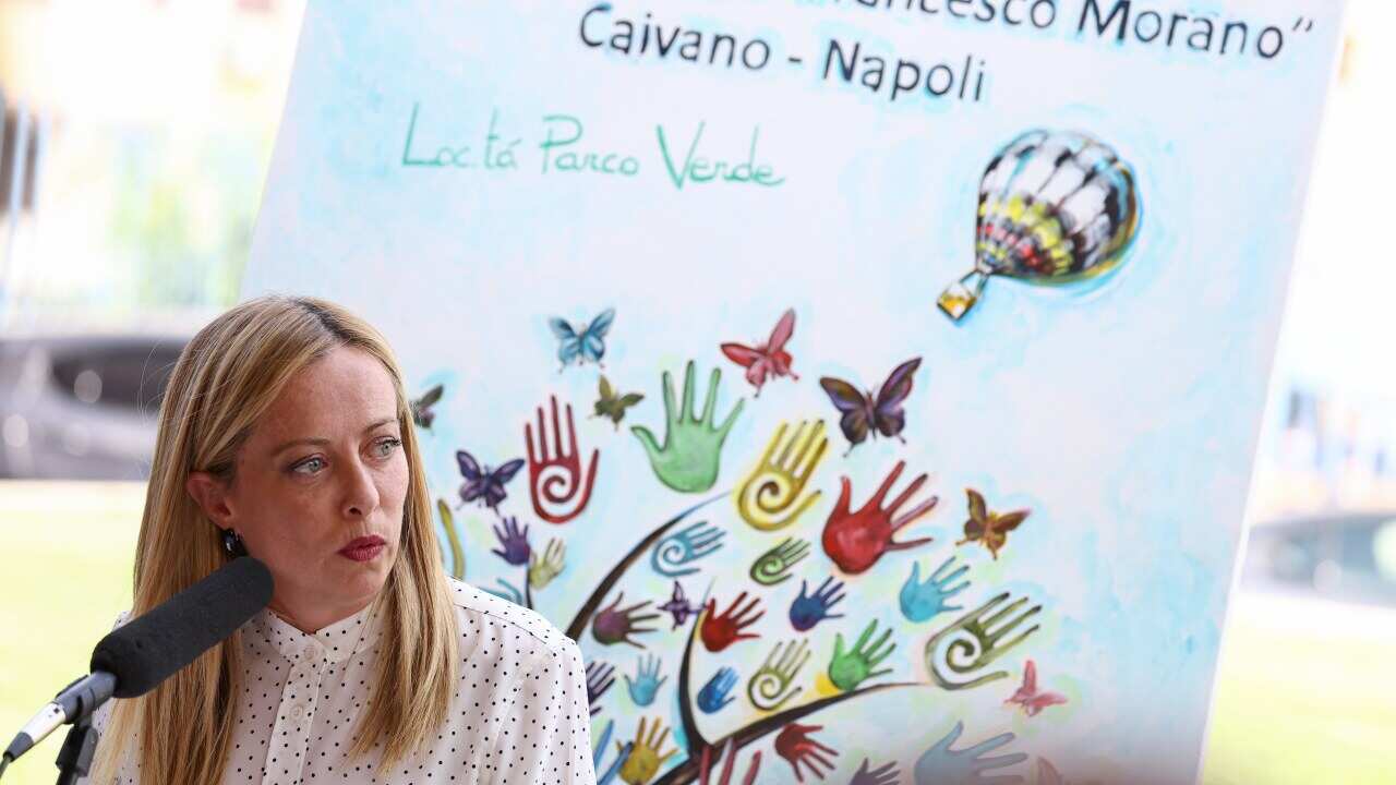 Italy: Prime minister Giorgia Meloni in Caivano