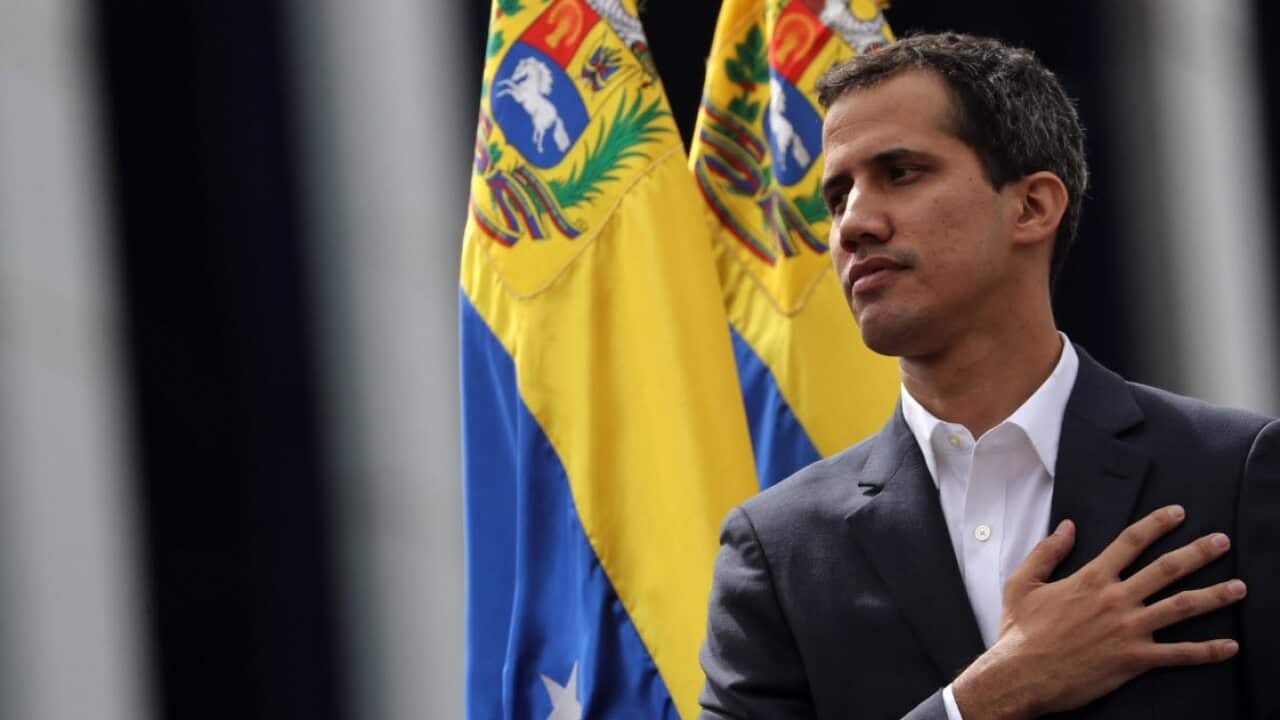 Juan Guaido, self-declared President of the Venezuelan Parliament (AAP)