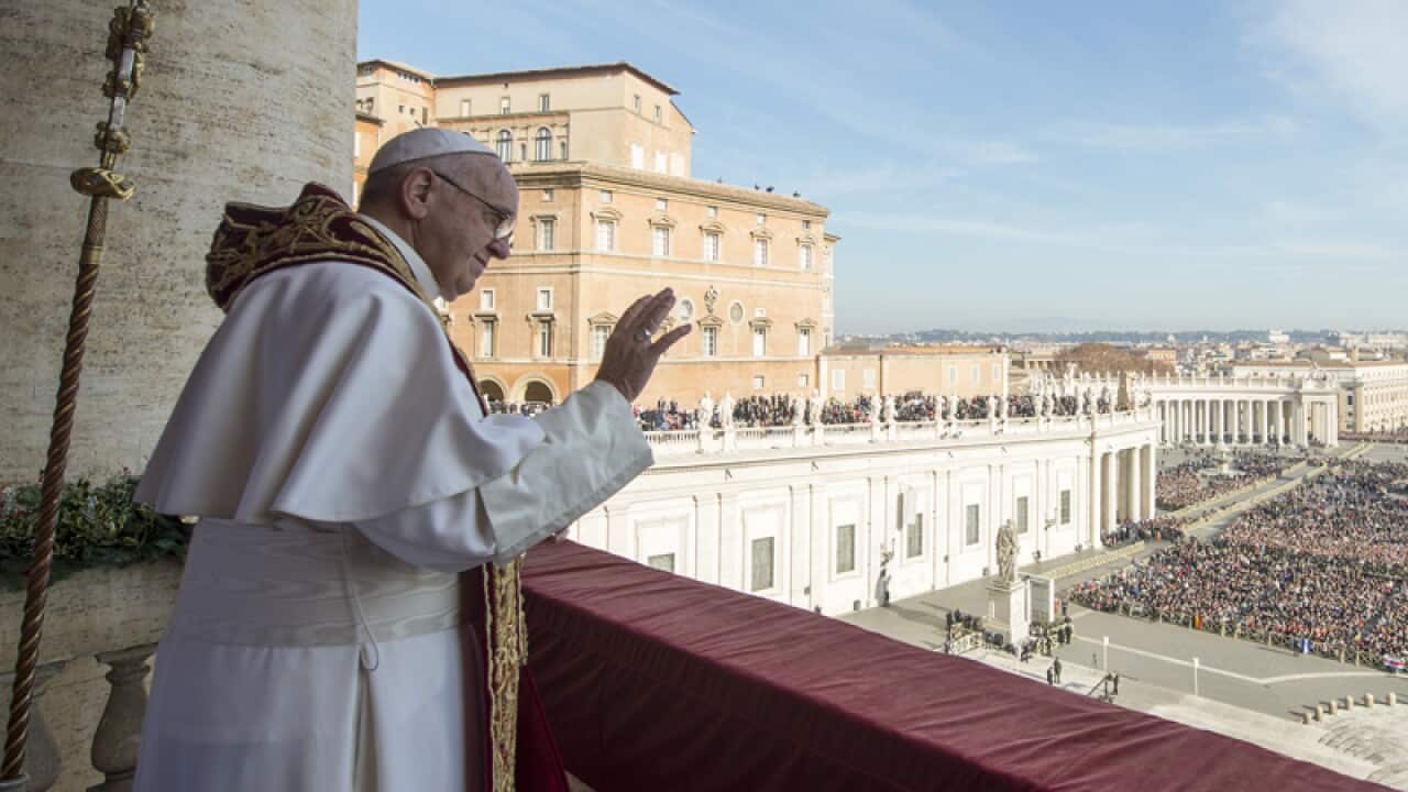 Pope Francis delivers his "Urbi et Orbi" at the Vatican