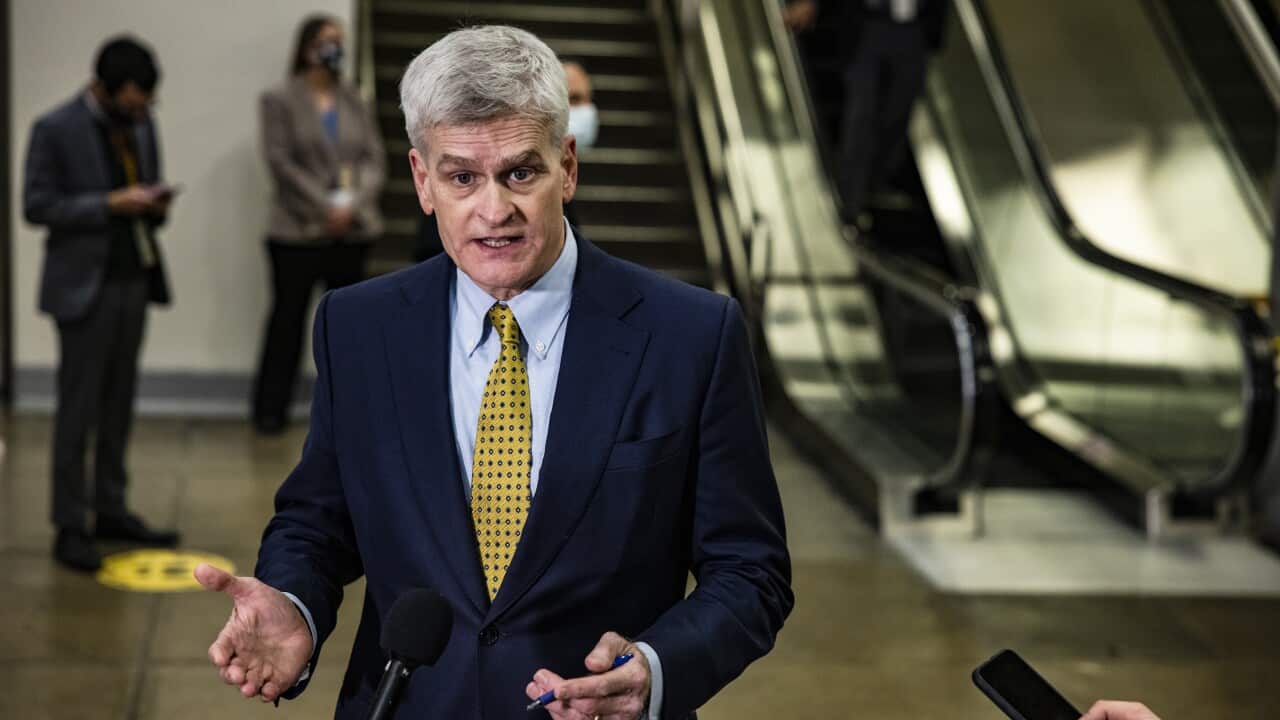 Republican Senator Bill Cassidy, pictured on 12 February, has been censured after he voted to convict Donald Trump in Senate impeachment proceedings.