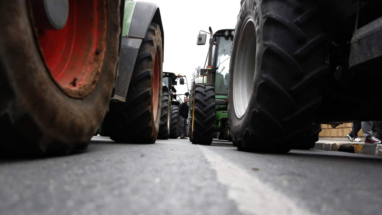 APTOPIX Cyprus Farmer Protest