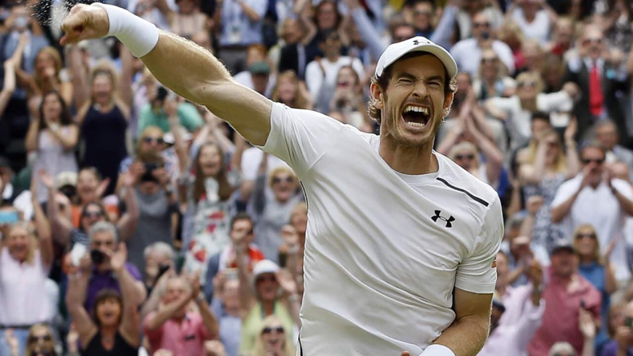 Wimbledon champion Andy Murray