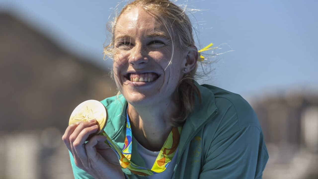 Australian rowing gold medallist Kim Brennan