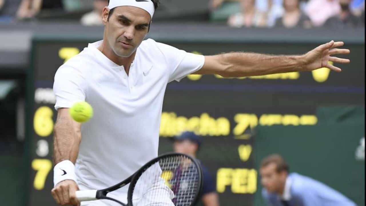 Roger Federer of Switzerland