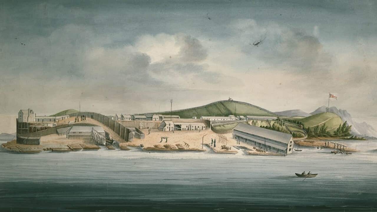 View of Macquarie Harbour 1833