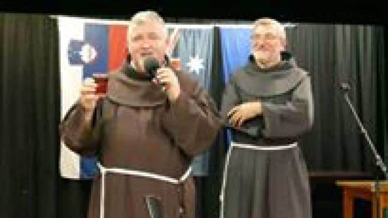 Fr Simon Peter Berlec and Fr Ciril Božič