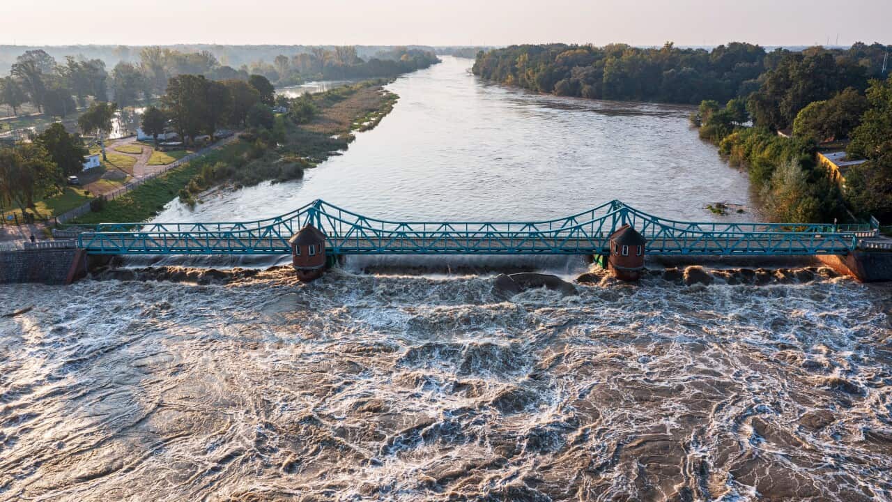 The flood wave on Odra river reaches city of Wroclaw