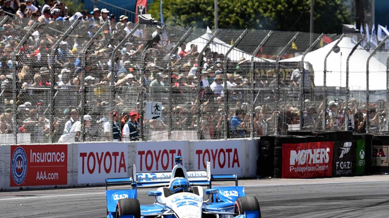 Simon Pagenaud during the Grand Prix of Long Beach