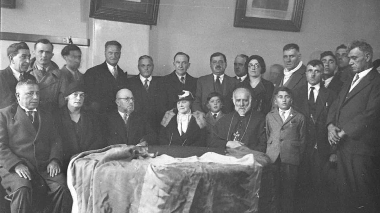 Archimandrite, meeting of the Lebanese Maronite Society c.1934