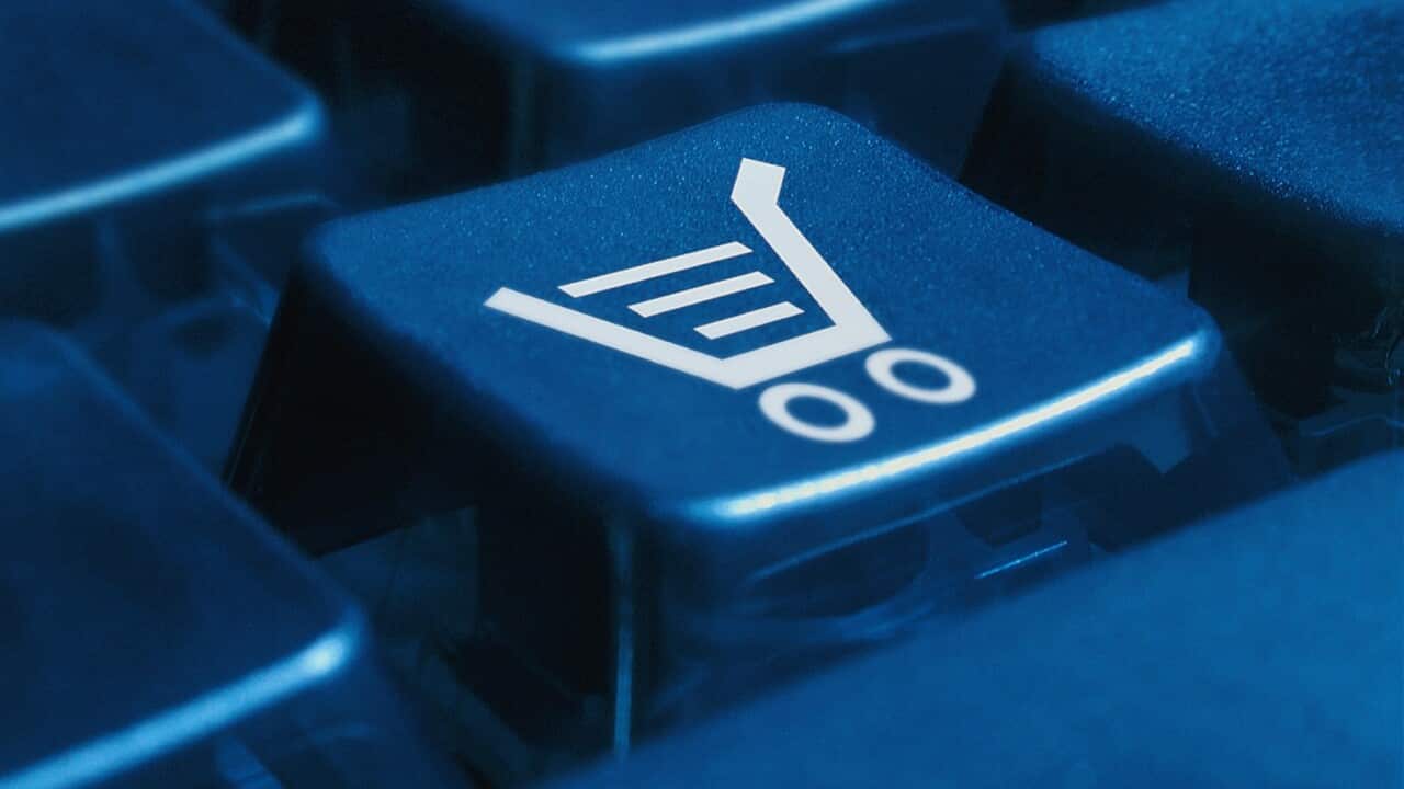 Shopping Cart on Keyboard