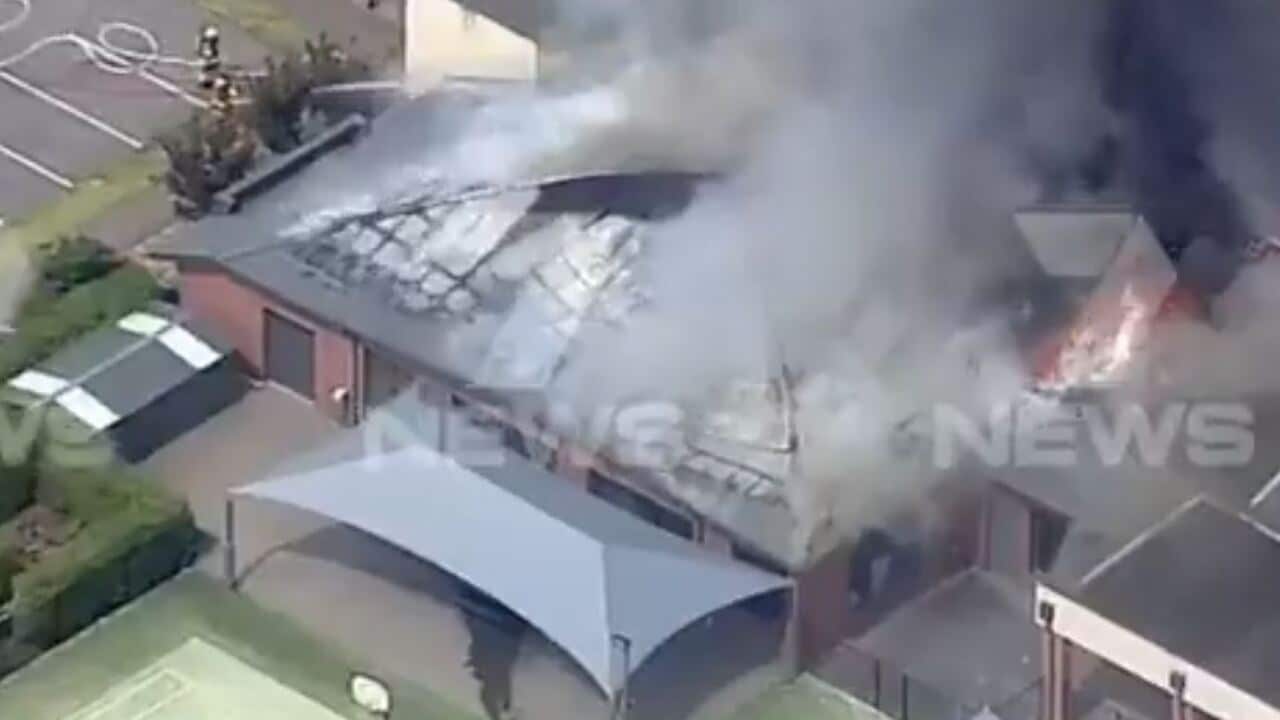 A fire has broken out at a Melbourne aged care facility in Cranbourne East.