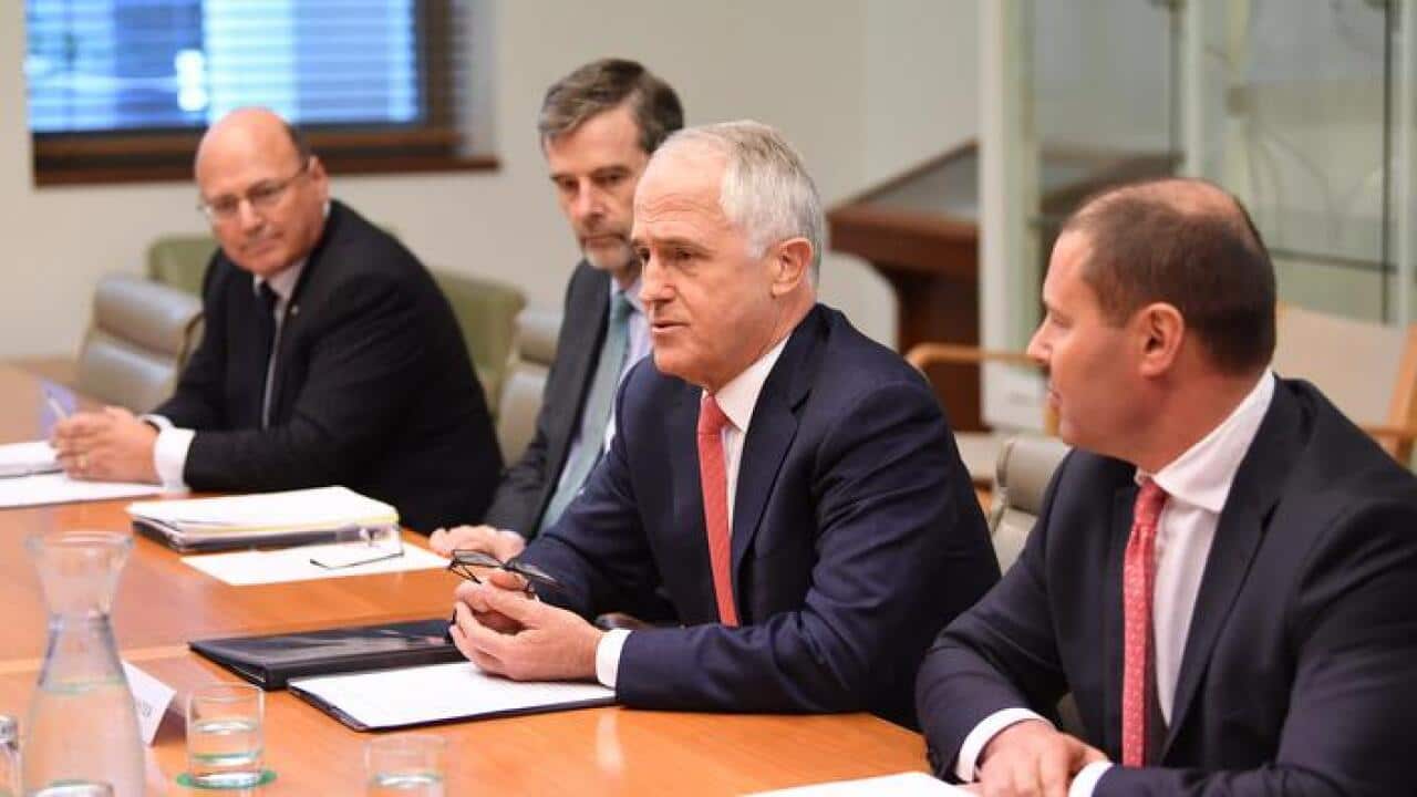 Prime Minister Malcolm Turnbull meets chief executives of the biggest gas companies in Australia