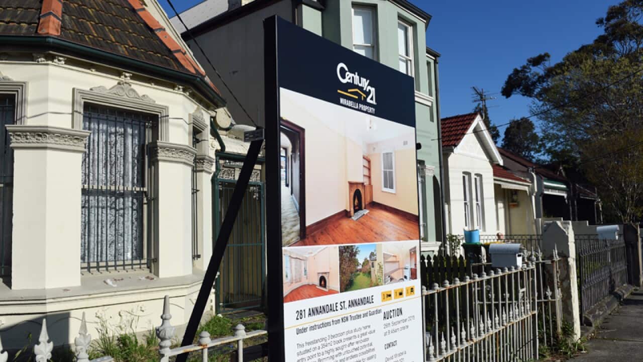 A row of residential properties in Sydney