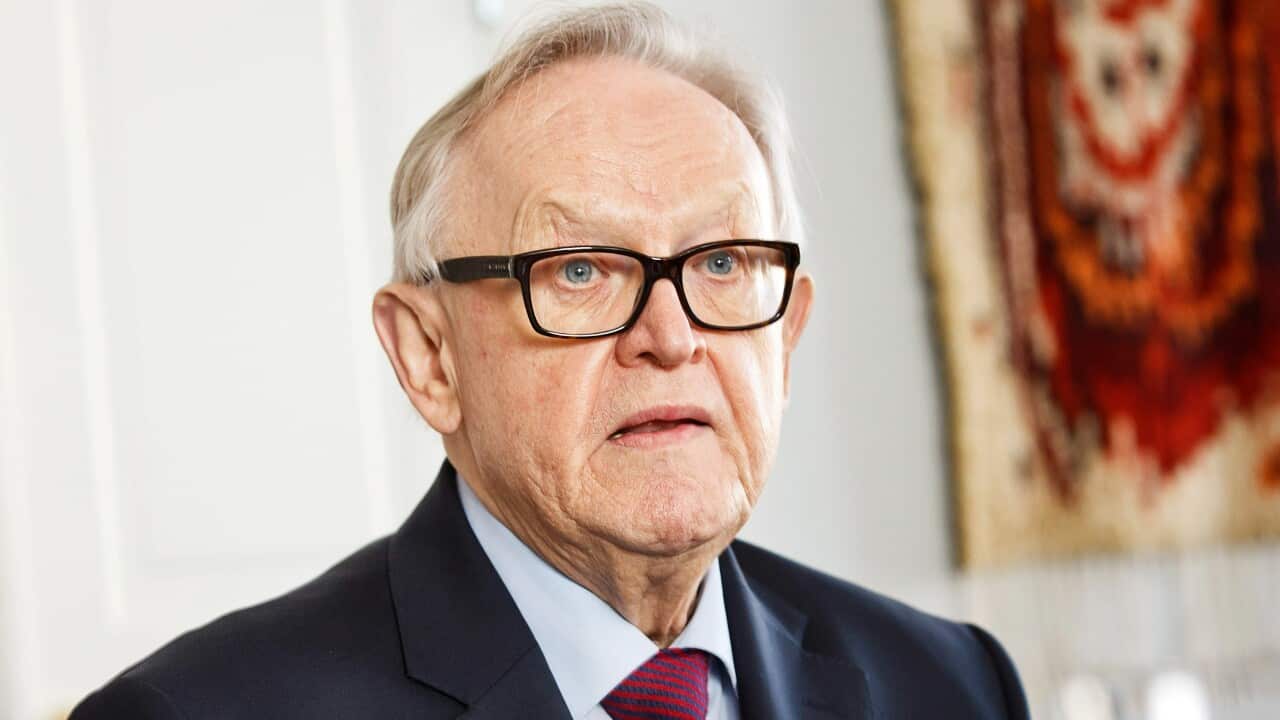 Former President of Finland Martti Ahtisaari