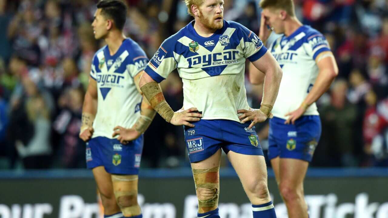 James Graham (centre), Timoteo Lafai and Tim Browne.