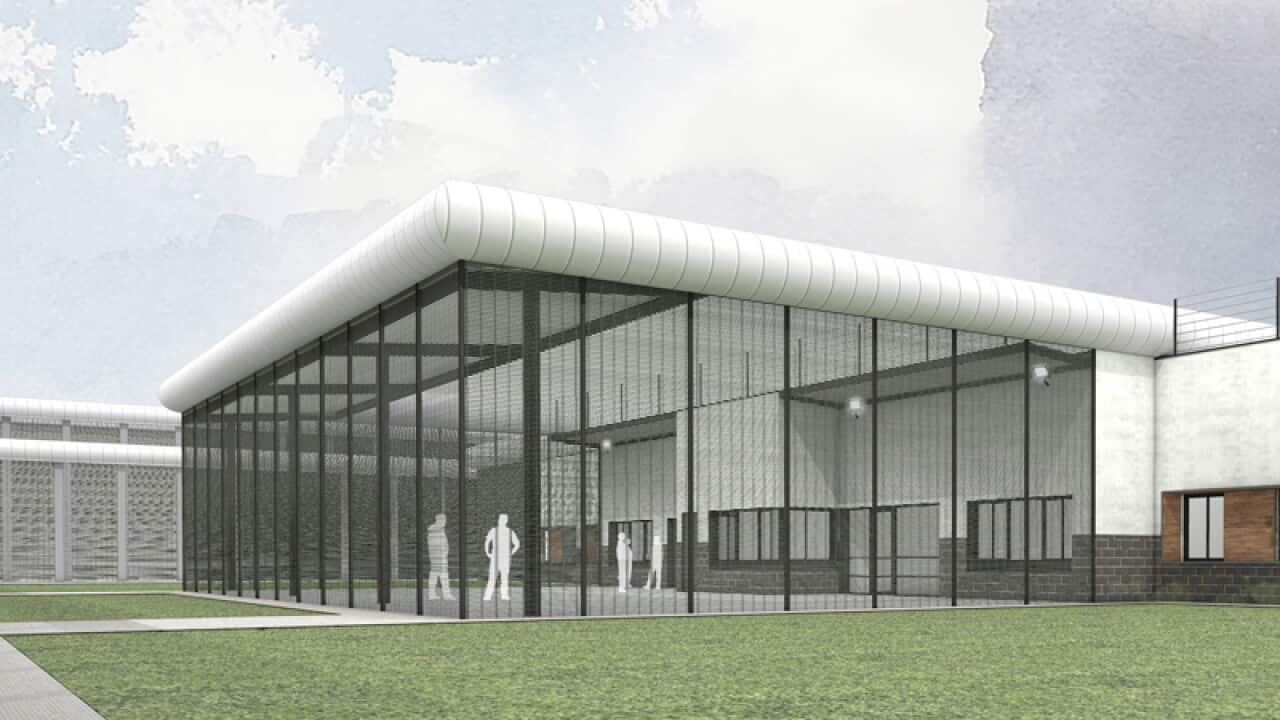 An artist's impression of the new youth prison in Melbourne