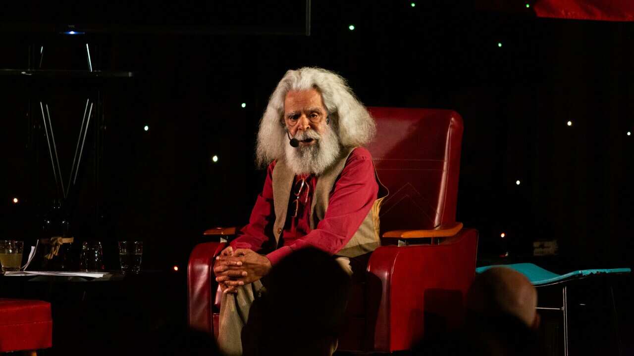 Uncle Jack Charles and Aunty Lola Greeno receive the Red Orche Lifetime Achievement Award