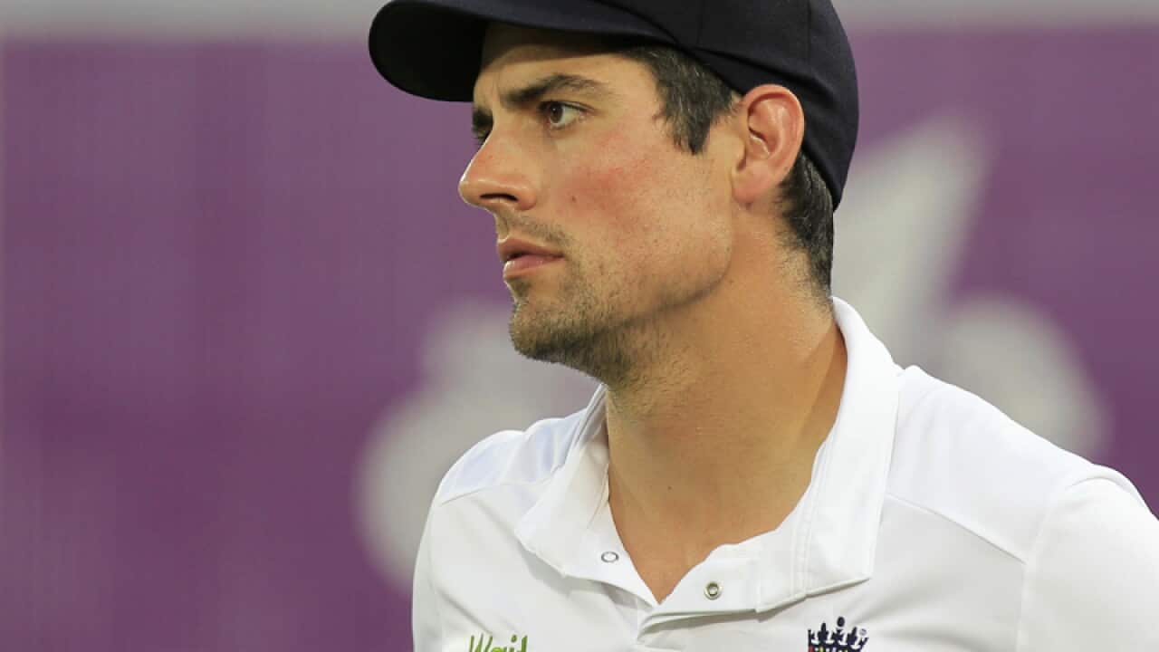 England's captain Alastair Cook